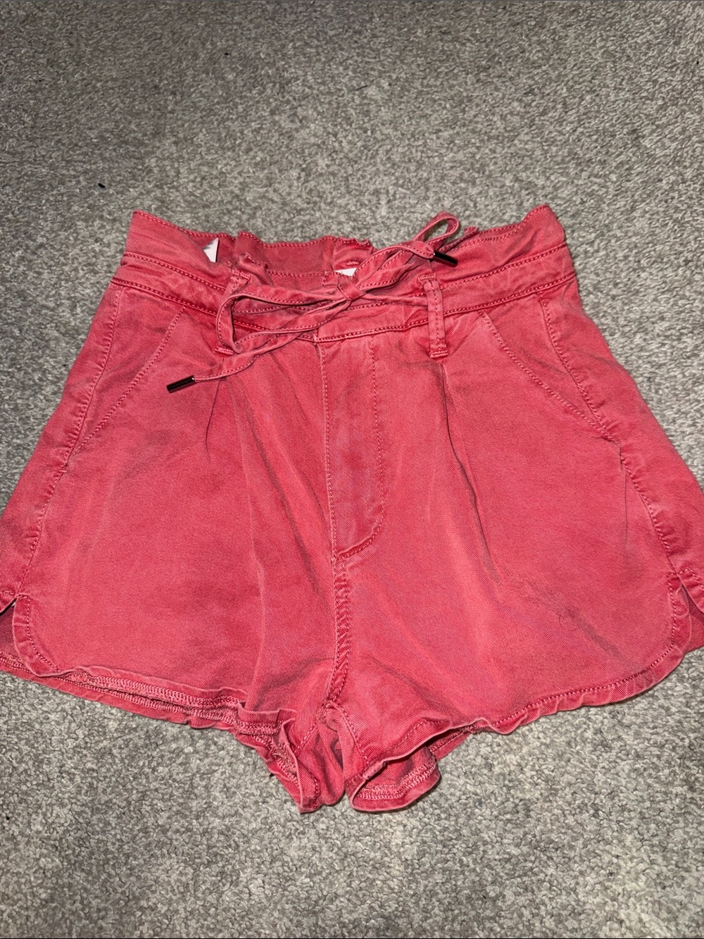 Paige Women’s Pink/red Drawstring Casual Shorts